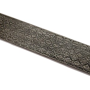 Damascus Billet 12 Inch Long Damascus Billet Blank Knife Making Supplies CHECKS