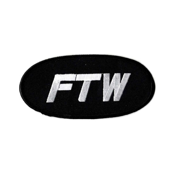 FTW embroidered iron on patch - image 1