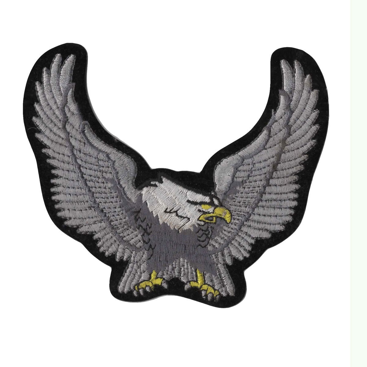 Gold Eagle Patch American Bald Eagle Embroidered Patch, Gold, Tan or Silver, Biker Iron ...