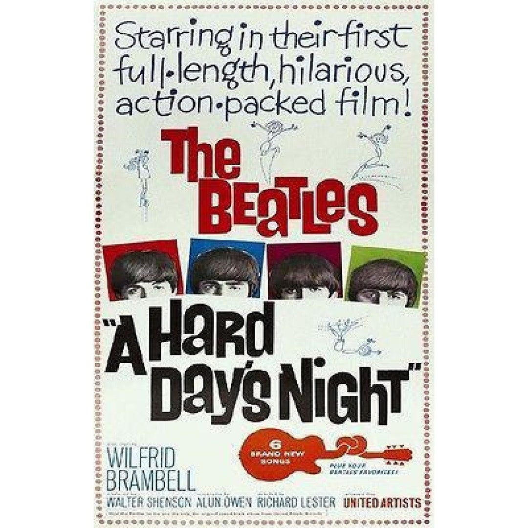 The Beatles: A Hard Day's Night Movie Poster - Etsy