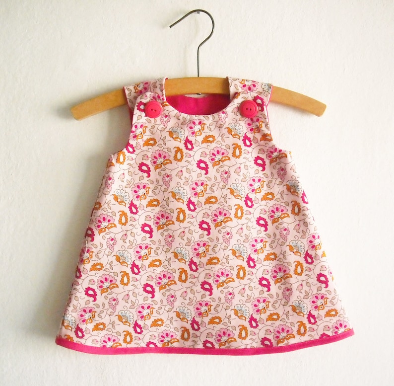 Size 0-24 Months/reversible A Line Dress Pattern/ Toddler - Etsy