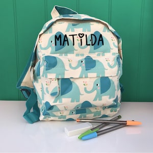 Sac à dos brodé garçon et fille, sac pour la chambre de bébé pour tout-petit, prénom de l'enfant, cartable de rentrée personnalisé