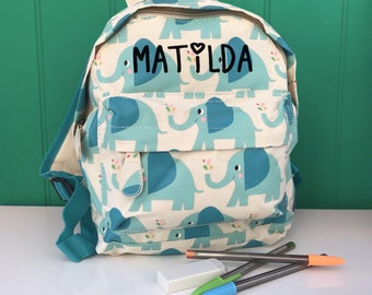 Personalised Boys & Girls Embroidered Backpack, Toddler Nursery Bag, Kids Name, Personalised Back to School Bag