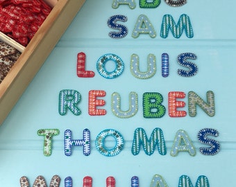 Iron On Applique Alphabet Letters
