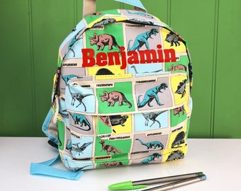 Personalised Boys & Girls Embroidered Backpack, Toddler Nursery Bag, Kids Name, Personalised Back to School Bag