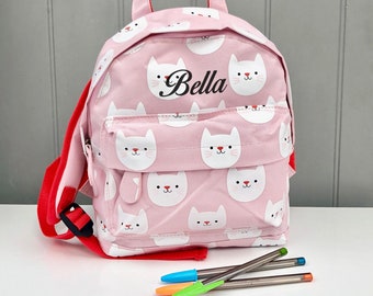 Dan TDM Personalised Childs School Bag Kids Backpack Rucksack 
