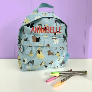 Sac à dos brodé garçon et fille, sac pour la chambre de bébé pour tout-petit, prénom de l'enfant, cartable de rentrée personnalisé