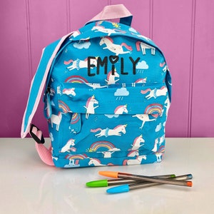 Sac à dos brodé garçon et fille, sac pour la chambre de bébé pour tout-petit, prénom de l'enfant, cartable de rentrée personnalisé
