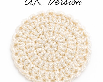 Scalloped Coaster Crochet Pattern | UK English | Instant Download PDF