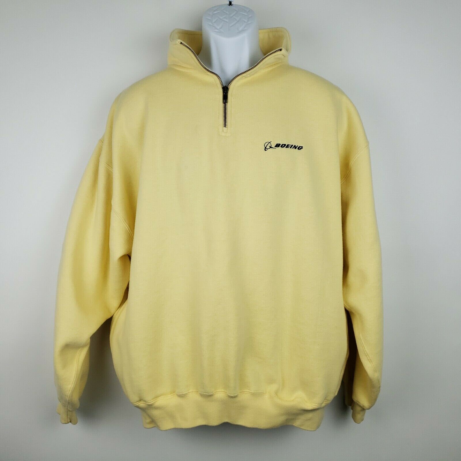 Oarsman 913 Quarter Zip Pullover Sweatshirt XL Yellow with | Etsy