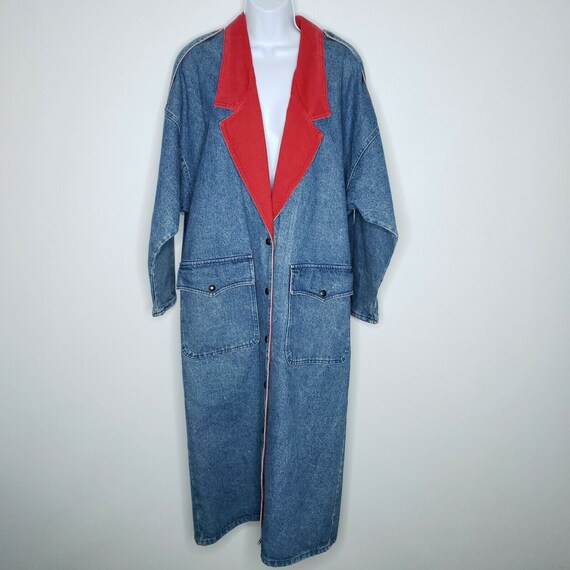 Vintage Pioneer Wear Jean Coat Duster Womens 10 R… - image 1