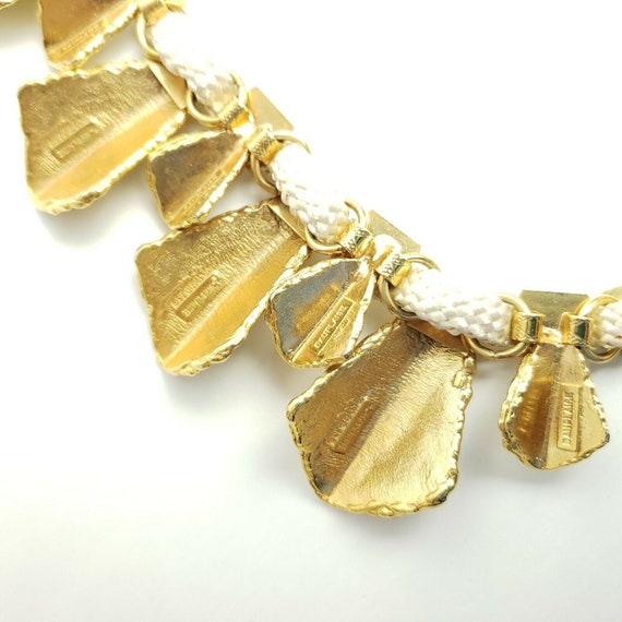 Vintage Dauplaise Dangle Necklace Chunky Statemen… - image 9