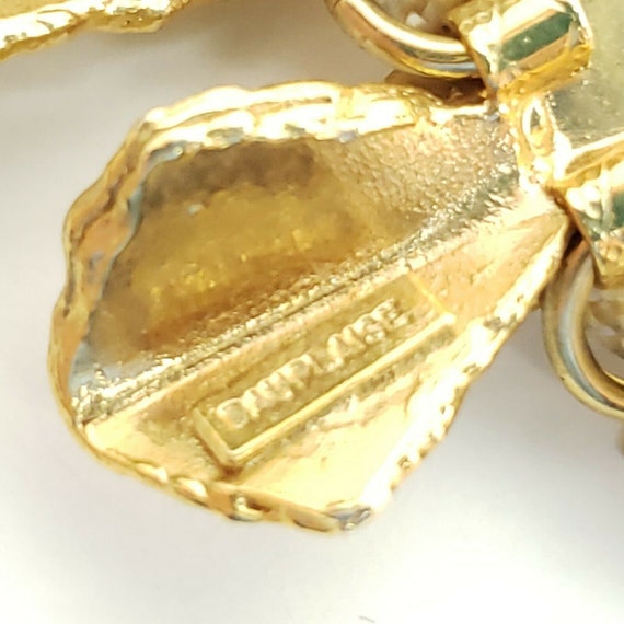 Vintage Dauplaise Dangle Necklace Chunky Statemen… - image 8