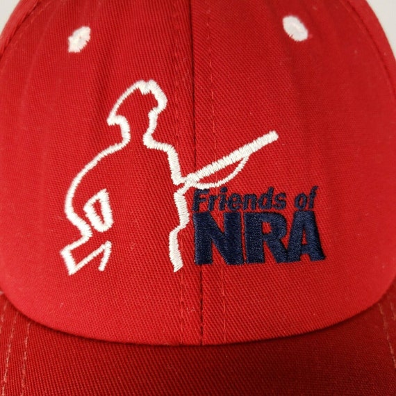 Vintage Friends of the NRA Snapback Ball Cap Red … - image 2