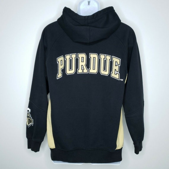 Purdue Boilermakers Hoodie Sweatshirt Mens Small Pullover Spell Out Black Yellow Train Engine Colosseum Athletics Etsy Canada