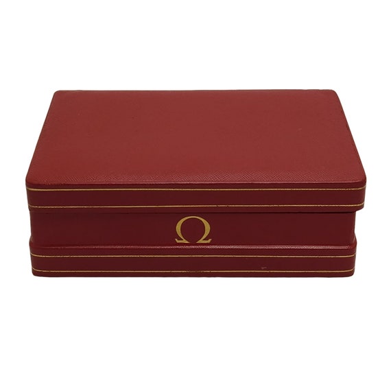 Vintage Red Omega Watch Box Only 50s or 60s Chron… - image 2