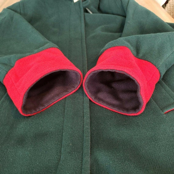 Mackintosh New England Hooded Wool Coat 10 Green … - image 7