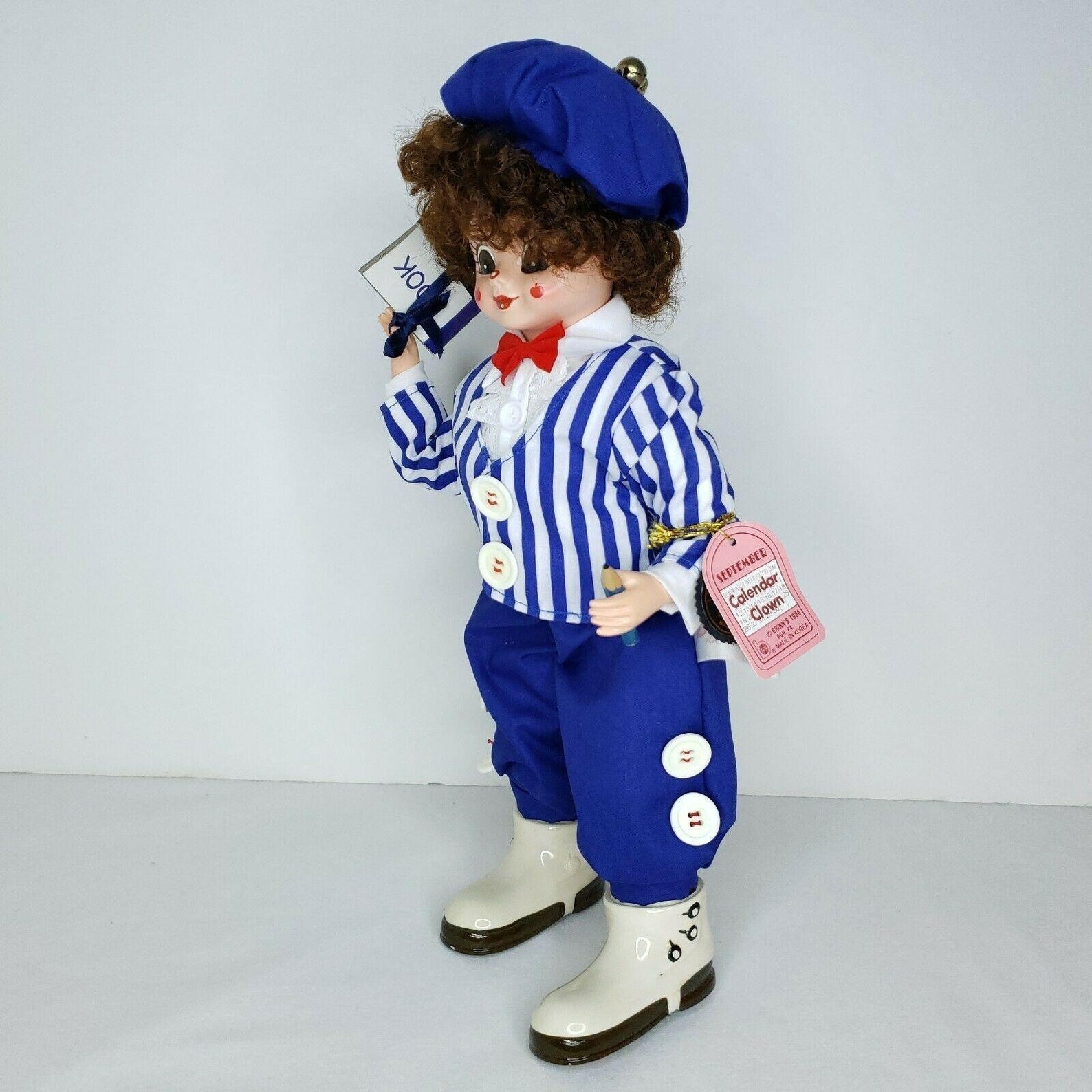 Brinns Calendar Clown Doll September Vintage 1986 School Days Etsy