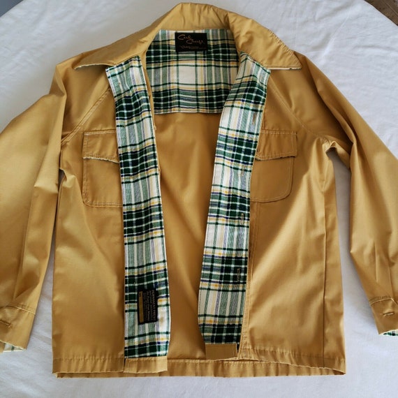 Vintage Cal Craft Rockabilly Jacket Green Plaid T… - image 5