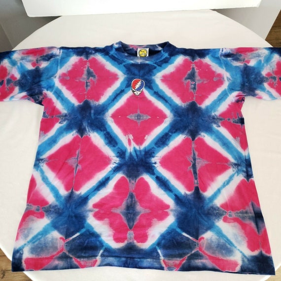 Vintage Grateful Dead Tie Dye T Shirt XL Mens Ste… - image 8