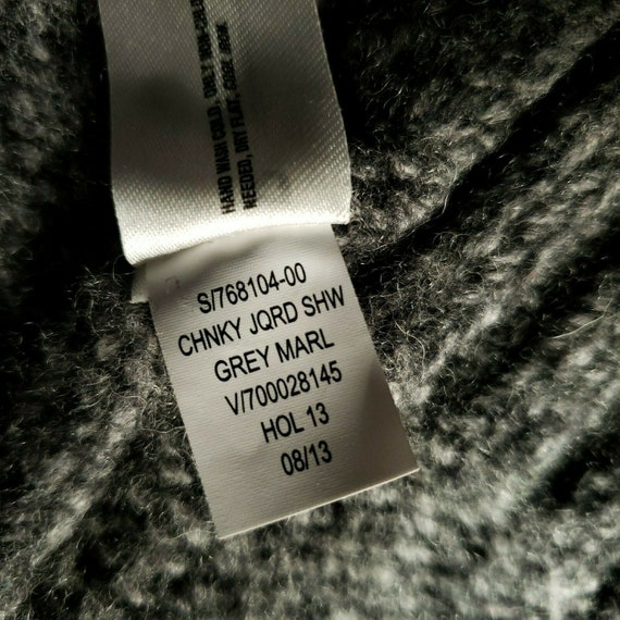 Chunky Knit Jacquard Lambs Wool Cardigan Sweater … - image 9