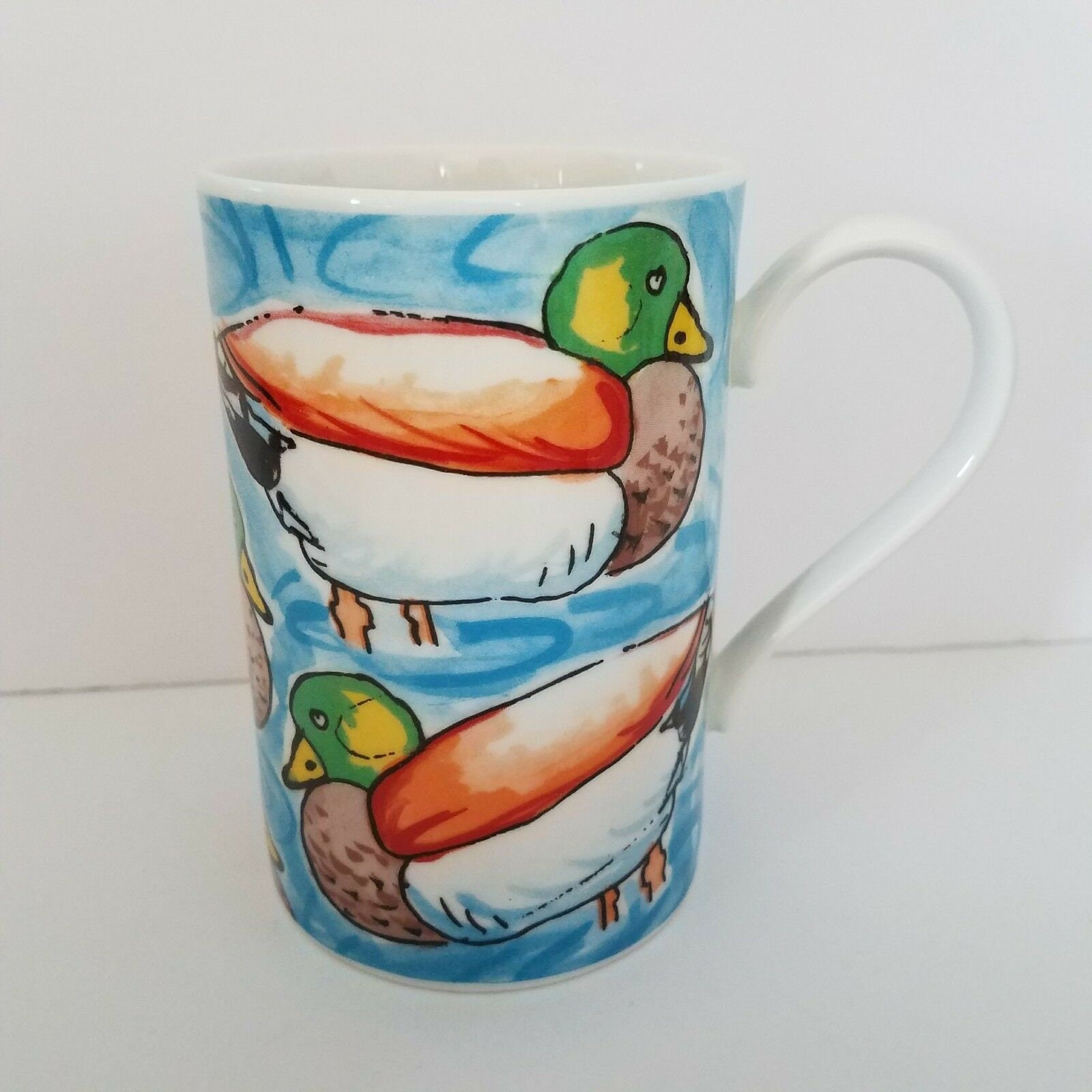 PIER 1 Mallard Ducks Cup Café 10 oz Mug Scotland Ecosse Multi Etsy