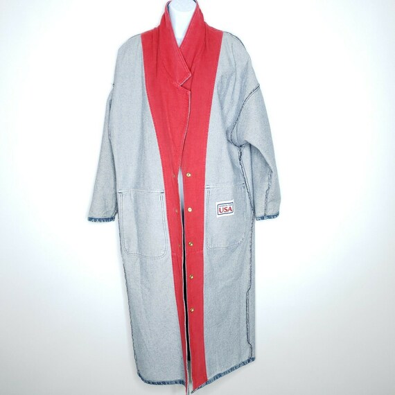 Vintage Pioneer Wear Jean Coat Duster Womens 10 R… - image 9