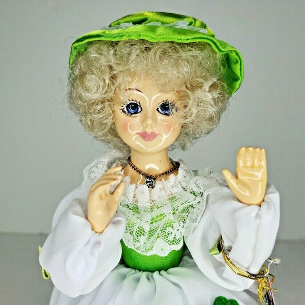 Brinns March Calendar Doll Musical When Irish Eyes Are Smiling 1986 Vintage 12 Inch