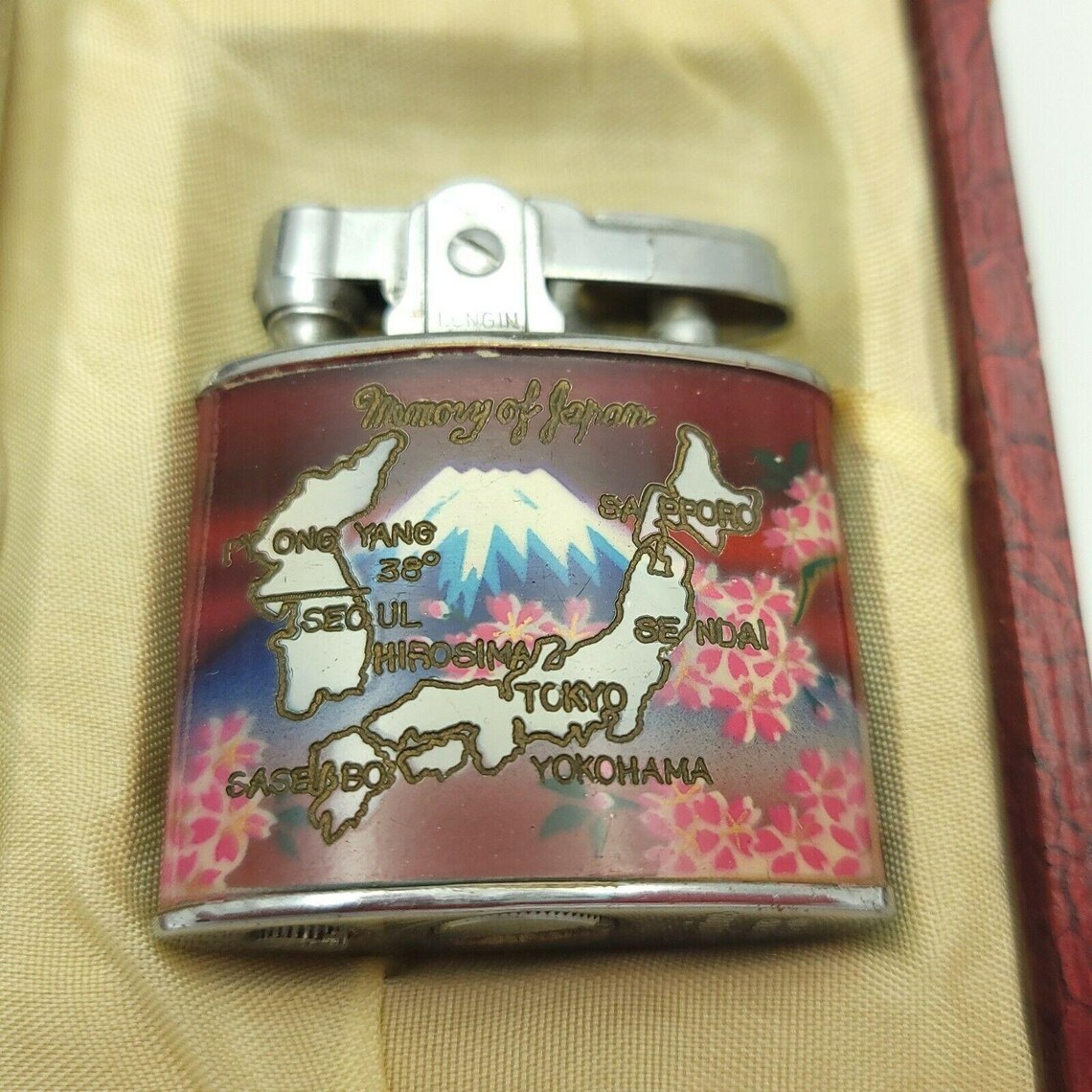 Vintage 50s Memory of Japan and Korea Cigarette Case Longin Etsy
