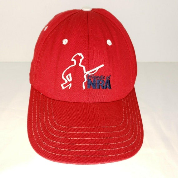 Vintage Friends of the NRA Snapback Ball Cap Red … - image 1