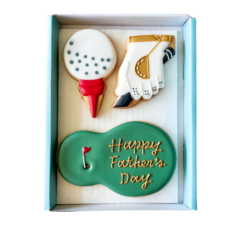Father’s Day gift biscuit for golf fan dad