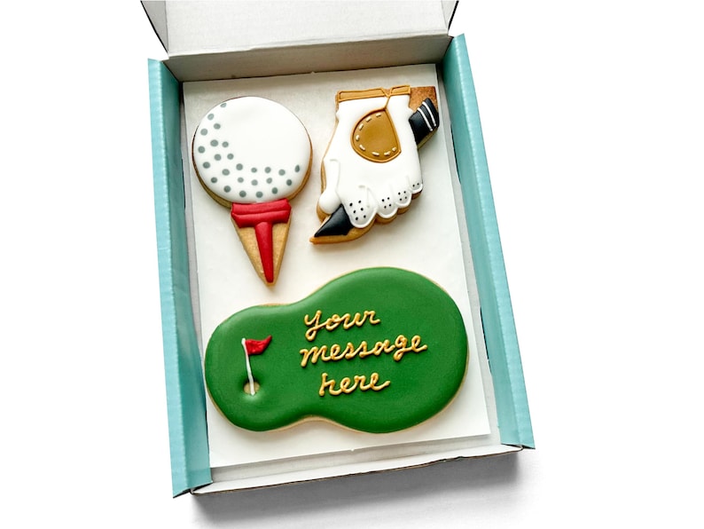 Personalised Golf Fan Biscuit