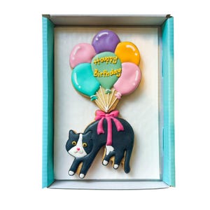 Personalised Cat Birthday Biscuits, Unique Gift for Cat Lovers