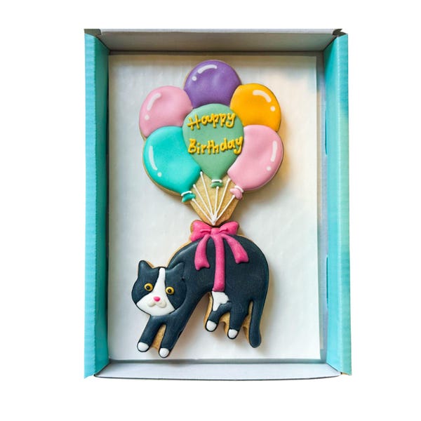 Personalised Cat Birthday Biscuits, Unique Gift for Cat Lovers