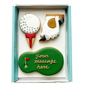 Personalised Golf Fan Biscuit