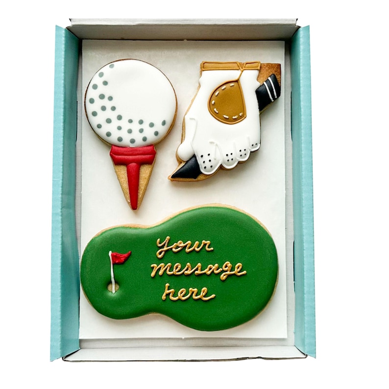 Personalised Golf Fan Biscuit