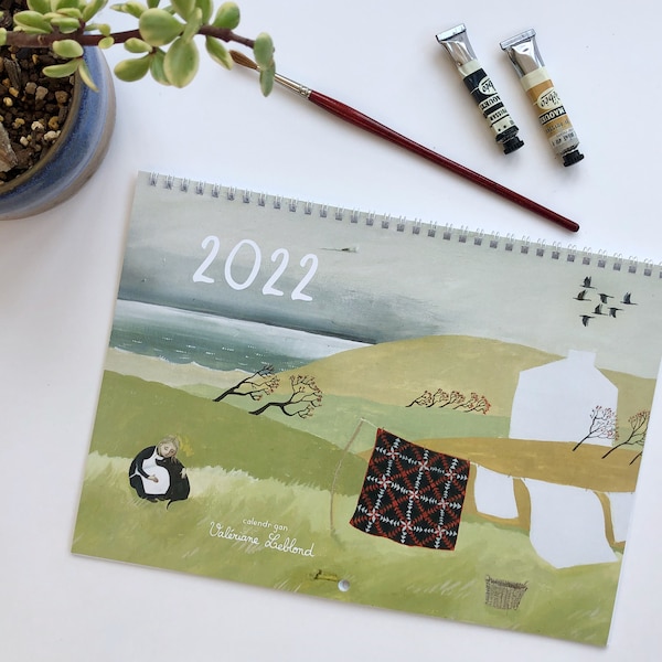 Welsh calendar 2022 - illustrated by Valériane Leblond