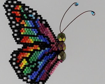 Rainbow Monarch Pattern and Tutorial