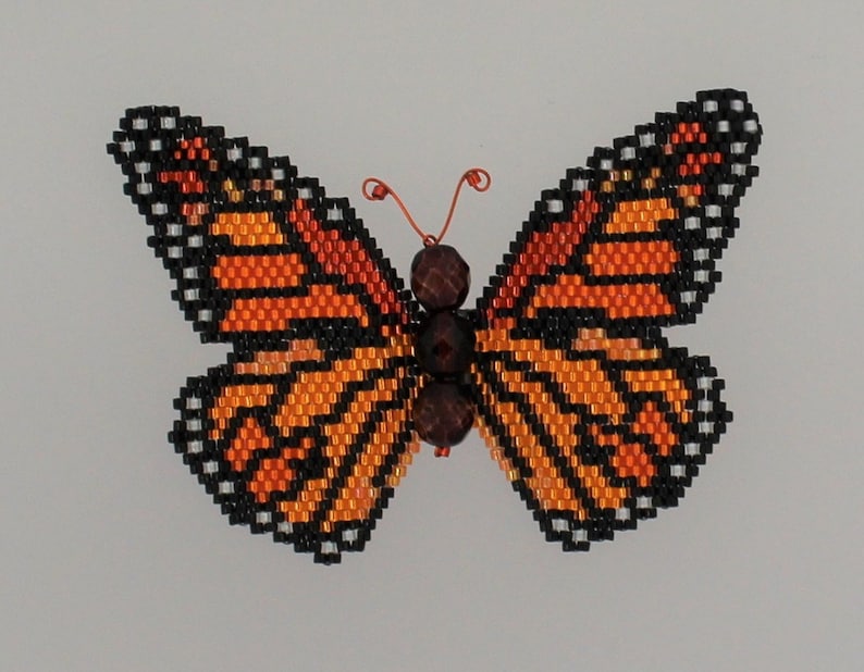 Bead Kit for Monarch Butterfly Includes PDF Pattern/tutorial Etsy
