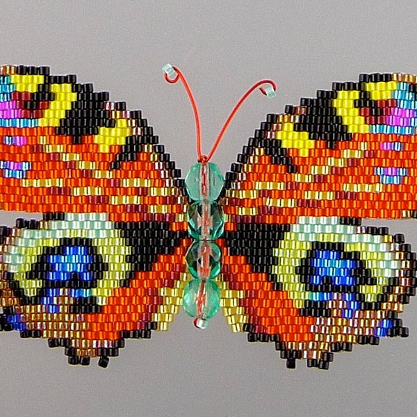 Large Peacock Butterfly PDF Pattern and Tutorial