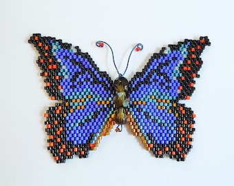 Bead Kit for Blue Morpho Butterfly includes PDF pattern/tutorial