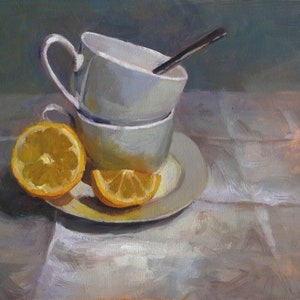 Original Oil Painting - Storm in a Teacup