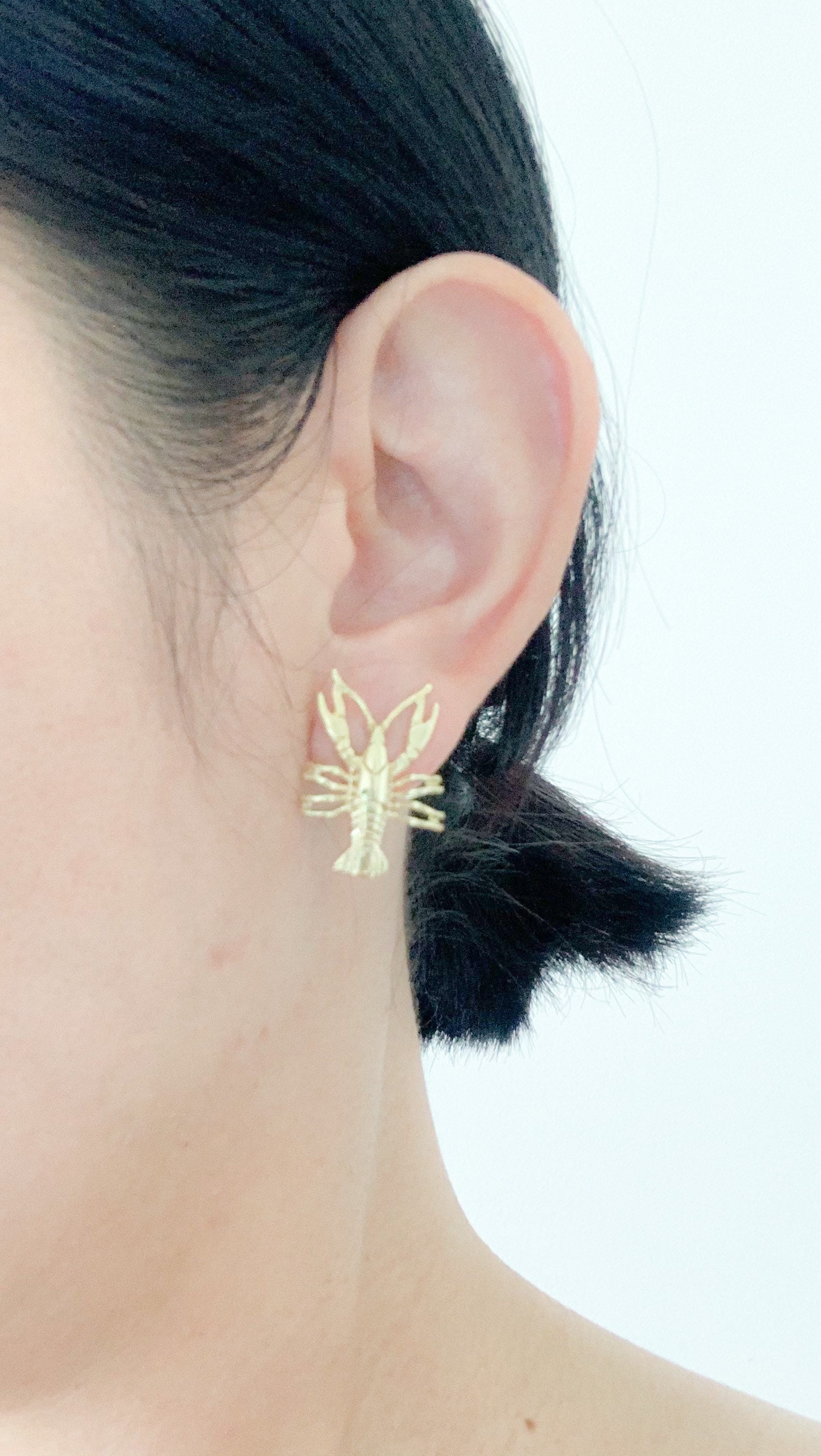 Shrimp Earring Crawfish Earring Etsy