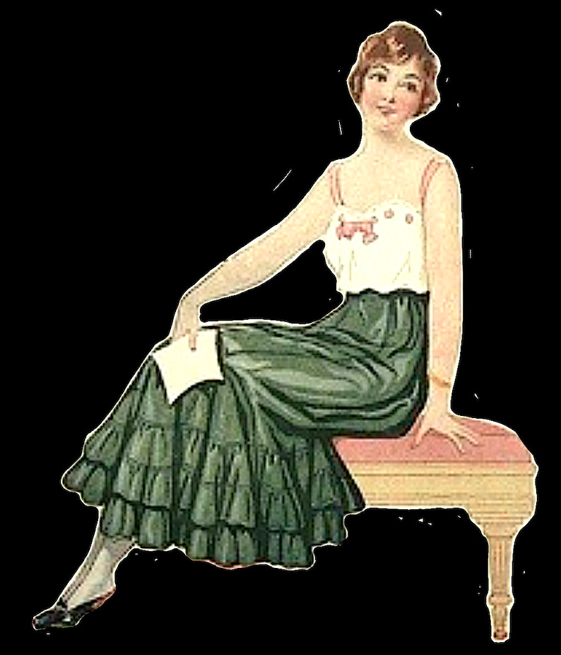 1910s Willa Petticoat PDF PATTERN Edwardian Undergarment image 6