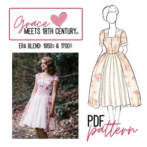 Grace meets 18th-Century Dress – PDF MUSTER – Geschichtsträchtiges Kostüm