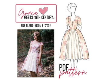 Grace Meets 18th-Century Dress – PDF PATTERN – History-Bounding Costume