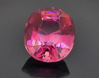 3.48 cts – Hot Fushsia Tourmaline With A Coppery Orange Color Change Under CFL Light Only With Video!