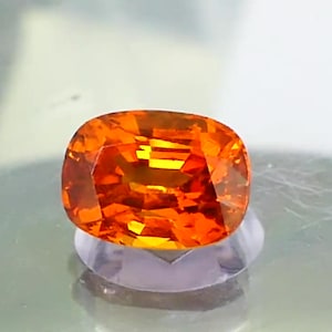3.28 cts – Top Color & Clarity Fanta Colored Mandarin Garnet! With 2 Videos!