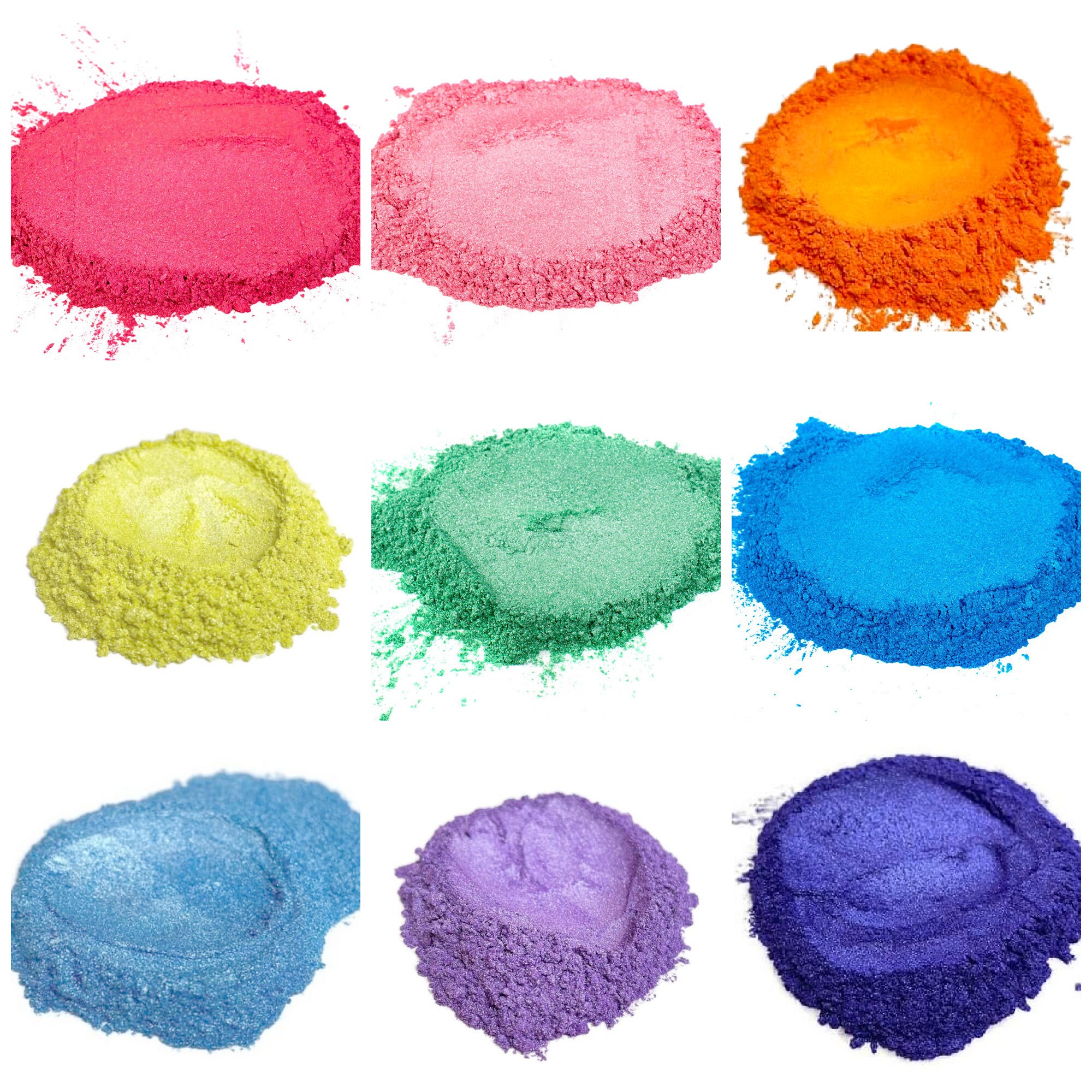 Rainbow Mica Set Mica Powder Soap Making Supplies Soap Etsy