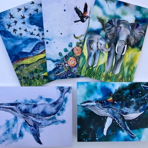 Jeu de cartes aquarelle